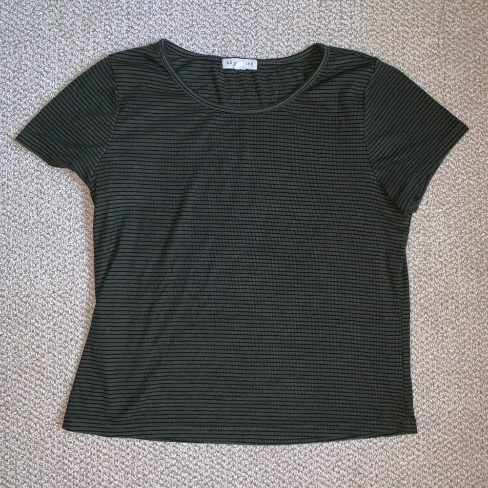 Striped short sleeve shirt